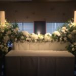 お別れの会・偲ぶ会装花　ご希望の規模、スタイル、色合い、ご予算　ご対応いたします